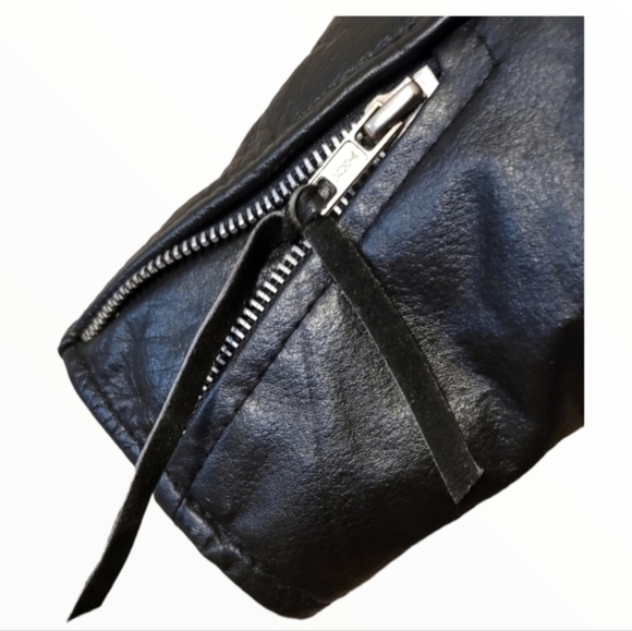 Leather Sheen Inc moto style bike jacket - Picture 4 of 8